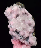 6.8cms RHODOCHROSITE CALCITE PYRITE  CRYSTALS HUANZALA PERU PINK CRYSTALS RB362