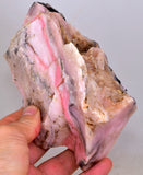 775grs. PINK OPAL NATURAL GLOBE FISH ? PERU ROUGH TRANSLUCENT CORAL COLOR PB99