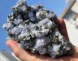 14cm BLUE DOLOMITE SELLAITE CRYSTALS CHALCOPYRITE QUARTZ CALCITE PERU GB35