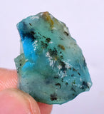 3.8 grams GEM BLUE OPAL PERU ROUGH SCENIC SEASCAPE MINERAL SPECIMEN OB38