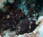 10.4cms DRUZY CHRYSOCOLLA QUARTZ MALACHITE BOTRYOIDAL PERU MINERAL SPECIMEN DB85