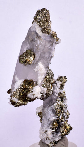 7cms CALCITE QUARTZ PYRITE DICKITE SCHEELITE ? PERU HUANZALA AB122