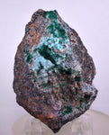 9cm GEM BROCHANTITE CHRYSOCOLLA MALACHITE DRUZY QUARTZ DIOPTASE ? CHILE ZB27