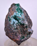 9cm GEM BROCHANTITE CHRYSOCOLLA MALACHITE DRUZY QUARTZ DIOPTASE ? CHILE ZB27