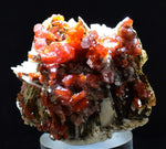 3.6cm VANADINITE CRYSTAL BARITE MIBLADEN MOROCCO MINIATURE MINERAL SPECIMEN WB21