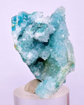 3.9cms DRUZY CHRYSOCOLLA MALACHITE QUARTZ LILY MINE PERU MINERAL SPECIMEN DB101
