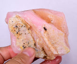 115 grams GEM PINK OPAL PERU ROUGH ANGEL SKIN TRANSLUCENT CORAL COLOR PB61