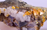 3.4cms GEM RARE WULFENITE FLUORITE MINI CRYSTALS ALAMO ARIZONA USA YB35