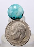 3carats GEM SILICA CHRYSOCOLLA CABOCHON CHALCEDONY PERU SCENIC BB209