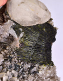17cms EPIDOTE QUARTZ CALCITE HEMATITE CRYSTALS PERU CLUSTER MINERAL CB163