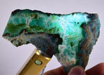 67grs GEM SILICA CHRYSOCOLLA SLAB LILY MINE PERU CHALCEDONY QUARTZ ROUGH SB192