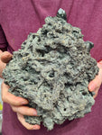 19cms EPIDOTE QUARTZ CRYSTALS PERU CLUSTER COLLECTOR GREEN COLOR MINERAL CB92