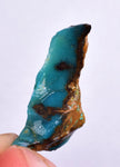 3.4grs GEM SILICA CHRYSOCOLLA LILY MINE PERU CHALCEDONY QUARTZ BLUE ROUGH SB157