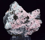 6.5cms RHODOCHROSITE ROSETTE PYRITE CRYSTALS PERU MINERAL SPECIMEN RB573
