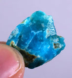 8.5carats GEM SILICA CHRYSOCOLLA CHALCEDONY PERU HIGH YIELD NEW FIND ROUGH SB15