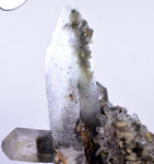 7.9cms GEM QUARTZ NATURAL CHLORITE INCLUDED PHANTOM CRYSTAL PERU  QB78