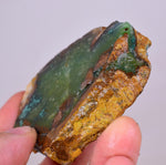 100grs GEM SILICA CHRYSOCOLLA LILY MINE PERU CHALCEDONY QUARTZ BLUE ROUGH SB193