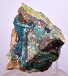 6.9cms DRUZY CHRYSOCOLLA QUARTZ PERU COPPER MINERAL SPECIMEN COLLECTOR DB87