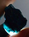55grs BLUE MALACHITE CHRYSOCOLLA SCULPTURE SCENIC PERU ROUGH DECORATION UB183