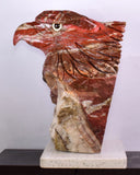 18cms EAGLE JASPER QUARTZ CARVING HANDMADE SCULPTURE PERU COLLECTOR JB24