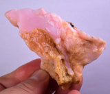 98 Grams GEM PINK OPAL PERU ROUGH ANGEL SKIN TRANSLUCENT CORAL COLOR PB94