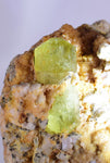 3.9cms YELLOW APATITE CRYSTALS IMILCHIL MOROCCO MINERAL SPECIMEN AB234