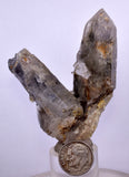 6.4cms GEM QUARTZ NATURAL CHLORITE INCLUDED PHANTOM CRYSTAL PERU  QB76