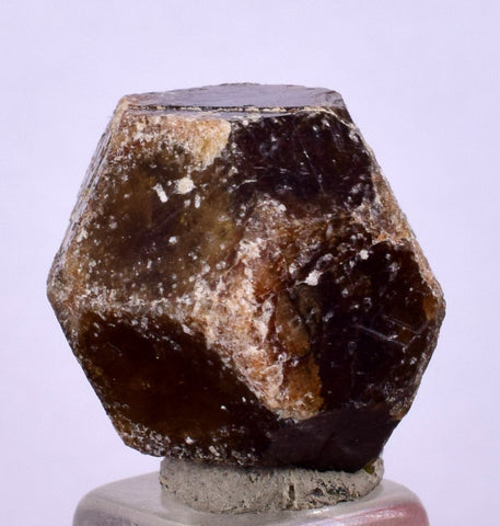 1.7cm GARNET GROSSULAR HESSONITE DODECAHEDRON CRYSTALS PERU MINERAL GB21