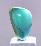 5.5carats GEM SILICA CHRYSOCOLLA CABOCHON CHALCEDONY LILY MINE PERU SCENIC BB358