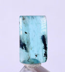 2ct GEM BLUE OPAL SCENIC CABOCHON PERU SEASCAPE PENDANT JEWELRY DENDRITES  BB17