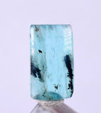 2ct GEM BLUE OPAL SCENIC CABOCHON PERU SEASCAPE PENDANT JEWELRY DENDRITES  BB17