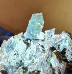 19cms EPIDOTE QUARTZ CRYSTALS PERU CLUSTER COLLECTOR GREEN COLOR MINERAL CB92