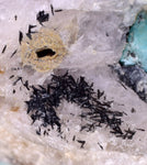 18cms AMAZONITE MICROCLINE QUARTZ CRYSTALS DENDRITES MICA MUSCOVITE PERU EB66