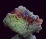 2.3ms RHODOCHROSITE FLUORITE PYRITE CHINA CRYSTAL RHOMBOHEDRAL MINIATURE RB408