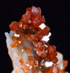 3.1cm VANADINITE CRYSTAL BARITE MIBLADEN MOROCCO MINIATURE MINERAL SPECIMEN WB16