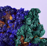2.5cms AZURITE MALACHITE CRYSTALS MINERAL SPECIMEN AHOULI MINES MOROCCO UB220