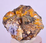 3.2cms GEM WULFENITE FLUORITE CRYSTALS ALAMO ARIZONA USA MINERAL SPECIMEN YB31