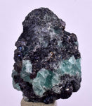 3.1cms GEOCRONITE GREEN FLUORITE CRYSTAL PERU MILPO ATACOCHA PERU SHINY KB34