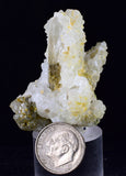 4.3cms PREHNITE QUARTZ EPIDOTE CRYSTALS PERU SHINY MINERAL SPECIMEN QB111