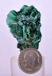 3.6cms MALACHITE MINI CRYSTALS CONGO MINDINGI MINE SHINY MINERAL SPECIMEN UB227