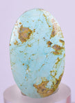 3.2cms GEM NATURAL TURQUOISE SCENIC CABOCHON RARE PERU PENDANT JEWELRY BB189