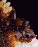 26cms STALACTITE QUARTZ IRIDESCENT GOETHITE LIMONITE PERU MINERAL SPECIMEN QB71