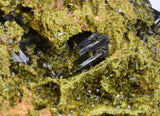 19cms EPIDOTE CRYSTALS PERU MINERAL SPECIMEN COLLECTOR  CB173
