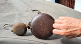 19.5cm MINI VERY SMALL LENTICULAR MINERS LAMP TUNNEL RARE LANTERN IRON CAST NB03