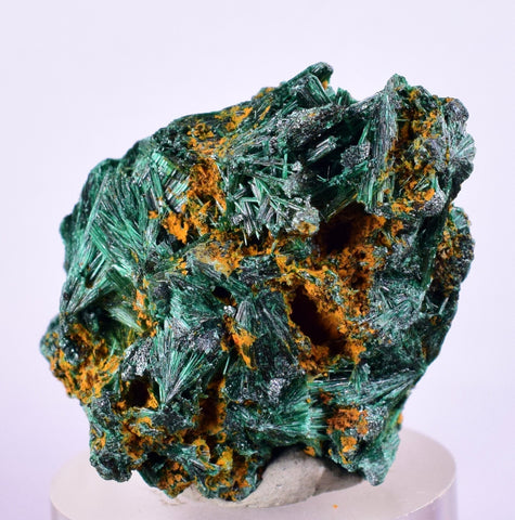 3cms MALACHITE CRYSTALS CONGO MINDINGI MINE SUPER SHINY MINERAL SPECIMEN UB93