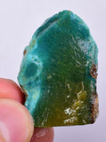 17grs GEM SILICA CHRYSOCOLLA LILY MINE PERU CHALCEDONY QUARTZ BLUE ROUGH SB140