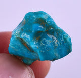 10carats GEM SILICA CHRYSOCOLLA CHALCEDONY PERU HIGH YIELD NEW FIND ROUGH SB114