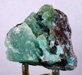 5.1cms DRUZY CHRYSOCOLLA QUARTZ LILY MINE PERU COPPER 2000 DISCOVERY DB09