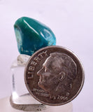 9.5carats GEM SILICA CHRYSOCOLLA CHALCEDONY LILY MINE PERU SCENIC TUMBLED BB73