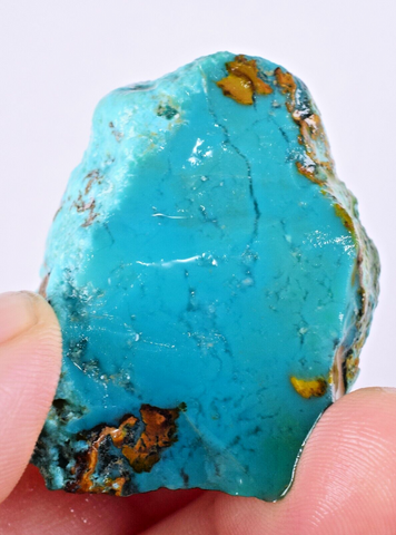 152cts GEM SILICA CHRYSOCOLLA LILY MINE PERU MULTICOLOR CHALCEDONY ROUGH SB117